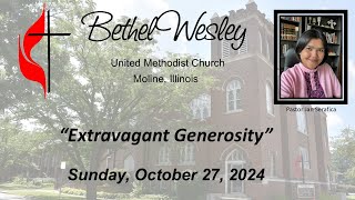 Bethel Wesley Worship Service Sunday October 27 2024 at 1000 AM [upl. by Ardnovahs]