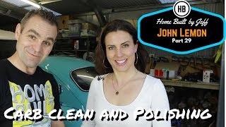 Carb clean and polishing  Home Built Project Beetle part 29 [upl. by Felicidad]