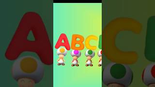 ABC SONG  ABC Songs for Children  Mario ABCD kids abcsong shorts shortsindia [upl. by Ahsinyar]