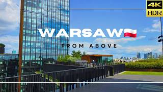 4k a scenic walking tour in Warsaw Spacer po Warszawie Arkadia and Pekao bank tower [upl. by Hollah]