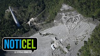 Publican videos del colapso del Observatorio de Arecibo [upl. by Kotta]