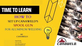 HOW TO SET UP CANAWELDS SPOOL GUN FOR ALUMINUM WELDING [upl. by Redliw805]