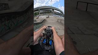 Drifting Go Kart at Skatepark [upl. by Kylila]