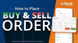 How to Place Buy and Sell Orders on mStock  How to Buy Stocks  Zero Brokerage Demat Ac  mStock [upl. by Epillihp25]