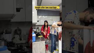 Couple after love marriage😂 youtubeshorts shorts ytshorts couple lovemarriage simrit [upl. by Llehsar]