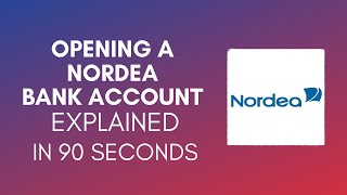 How To Open Nordea Bank Account 2024 [upl. by Aevin]