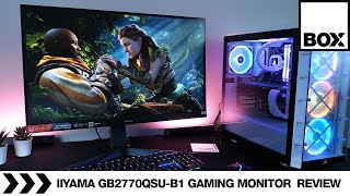 iiyama GB2770QSUB1 27quot Gaming Monitor Review  GMaster Red Eagle 165Hz [upl. by Ojillek682]