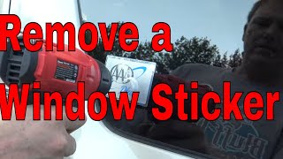 How To Remove A Window Sticker In 3 Minutes [upl. by Ahsela]