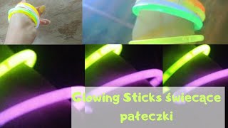 Glowing Sticks  Świecące pałeczki bransoletki świetliki na imprezę NEON [upl. by Sigmund]