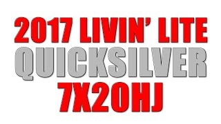 2017 Livin Lite Quicksilver 7x20HJ A Great Little Toy Hauler [upl. by Yuu]