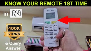 Daikin AC Remote Guide  How to Use  Operate Daikin AC Remote   Know Your Daikin AC Remote [upl. by Errot]