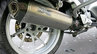 Remus Titanium Hexacone Exhaust for BMW R1200RTLC Review  Moto Mouth Moshe Episode 10 [upl. by Summers]