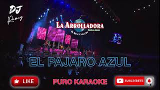 El Pajaro Azul La Arrolladora Banda El Limon Karaoke [upl. by Lecram]