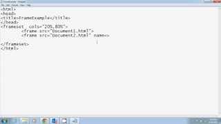 HTML Tutorial in Hindi Part 5Frames and Frameset [upl. by Weir]