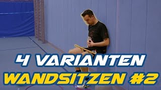 Wandsitzen 2  Einfaches Beintraining in 4 verschiedenen Varianten  Tischtennis Helden [upl. by Kelley]