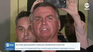 Bolsonaro DESTRÓI narrativa de golpe ao vivo em coletiva [upl. by Gnanmos]