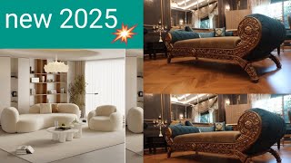 new modern living sofa 50 ideas living room furniture2025 [upl. by Annahvas]