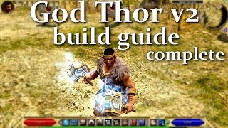 Titan Quest Ragnarok  quotGod Thor v2quot build guide complete [upl. by Elleiram]