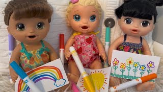 Baby Doll Gabbys Colorful Art Studio [upl. by Airetnohs]