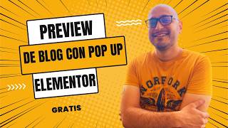 ⚡ Preview de blog GRATIS con pop up en elementor⚡ [upl. by Mitch977]