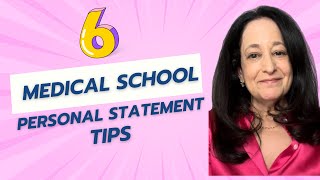 6 Medical School Personal Statement Tips [upl. by Trinidad335]