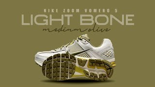 LIGHT BONE AND MEDIUM OLIVE 2023 Nike Vomero 5 OFFICIAL LOOK AND PRICE [upl. by Anerroc90]