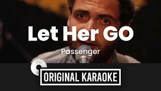 Let Her Go  Original Karaoke Original Music with Lyrics  Passenger without voice [upl. by Anetsirhc843]