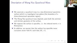 Quasi local quantities and angular momentum in general relativity  ShingTung Yau [upl. by Akered]