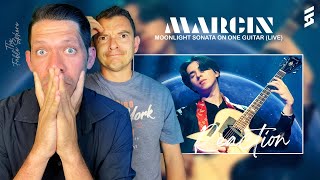 NOW HE KNOWS Marcin  Moonlight Sonata On One Guitar Live Reaction [upl. by Natan]