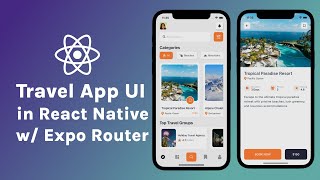 Travel App UI in React Native with Expo Router  2024 Beginners Tutorial [upl. by Kitchen]