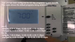 Sangamo Choice PR1n  Programming example [upl. by Qifar386]