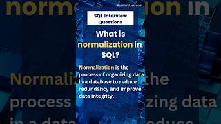 SQL Normalization  SQL Interview Questions  sql databasetips sqlinterviewquestions mssql [upl. by Roberto]