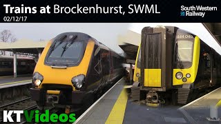 Trains at Brockenhurst SWML  021217 [upl. by Whiteley]