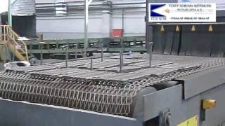 Yuzkor Wire Mesh Conveyor Continous Shot Blast Machine [upl. by Eidderf758]