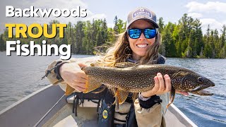 Backwoods Trout Fishing at Ten Mile Lake Lodge [upl. by Roleat]