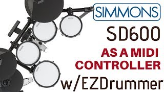 Simmons SD600 with EZDrummer MIDI Controller [upl. by Wilser89]