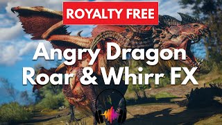 Dragon Angry Roar amp Whirr Sound Effect ♪ [upl. by Gnol133]