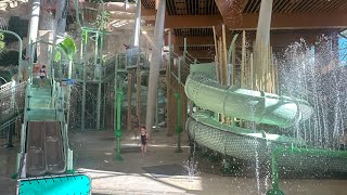 Center Parcs villages nature Paris Aqua mundo Water play area [upl. by Eelarat822]