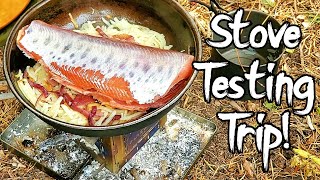 Freestyle Stove Prototype Testing Trip with Dogs amp Pack Goats Catch amp Cook Trout Over a Wood Fire [upl. by Jessalyn974]