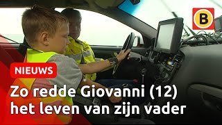 12jarige Giovanni bestuurt auto tijdens epileptische aanval vader  Omroep Brabant [upl. by Anyaled]