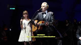 Andrea Bocelli WDaughter Virginia LIVE HD  Hallelujah  Hollywood Bowl CA 102421 [upl. by Ruhtracam606]