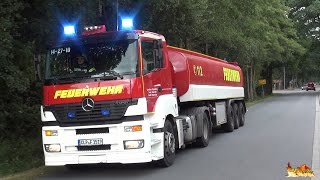 GTLF 30000 zu Großeinsatz Wachausfahrt Feuerwehr Lastrup  Anfahrten FW LK Cloppenburg  RD [upl. by Nedah]