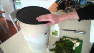 How to use the Urban Composter  a stylish bokashi bucket [upl. by Ardnuaek958]