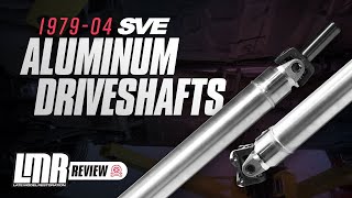 19792004 Fox Body SN95 amp New Edge Mustang SVE Aluminum Driveshafts  Review amp Install [upl. by Eninnej]