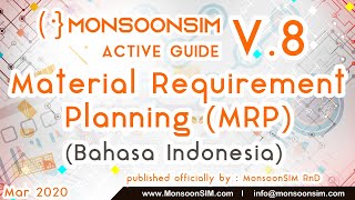 MonsoonSIM v8  Material Requirement Planning MRP Indonesian Language [upl. by Maher149]