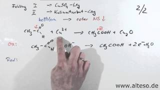 Übung Redoxreaktionen  FehlingProbe Variante B [upl. by Rocco364]