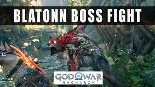 God of War Ragnarok how to beat Blatonn  Alpha Wolver boss fight [upl. by Girvin]