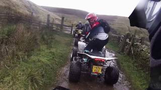 Green Laning Derbyshire Peak District Suzuki LTR 450 LTZ 400 Off Roading [upl. by Noillid]