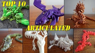 Top 10 Articulated 3D Printed Dragons  PrintinPlace 3D Prints [upl. by Germana333]