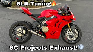 2023 Ducati Panigale V4S Gets SC Projects Exhaust Ducati Panigale V4S [upl. by Mable]